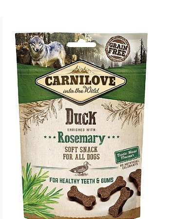 Petisco Funcional Snack Soft de Pato com alecrim - Carnilove