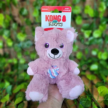 Pelucia Kong Teddy knot para cães
