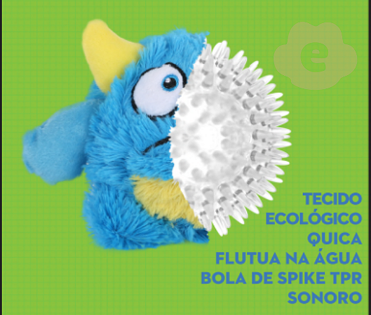 Pelucia bola TPR monstro ciclope Petta