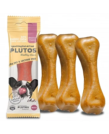 Mordedor Natural Queijo sem lactose 80g - Plutos