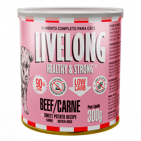 Alimento Úmido de Carne 300g - Livelong