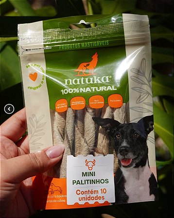 Minis Palitinhos Bovino 10un - Natuka