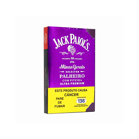 Cigarro de Palha Jack Paiols UVA 20 Unidades + Piteira