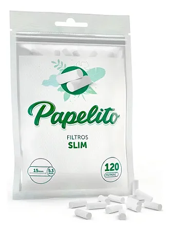 Filtro Papelito Slim com 120 Filtros
