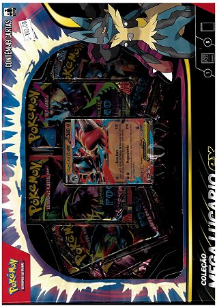 POKÉMON MEGA LUCARIO ex (Box, com 49 cartas)