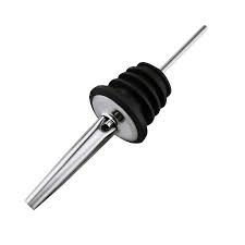 BICO DOSADOR EM AÇO INOX E SILICONE PARA GARRAFA