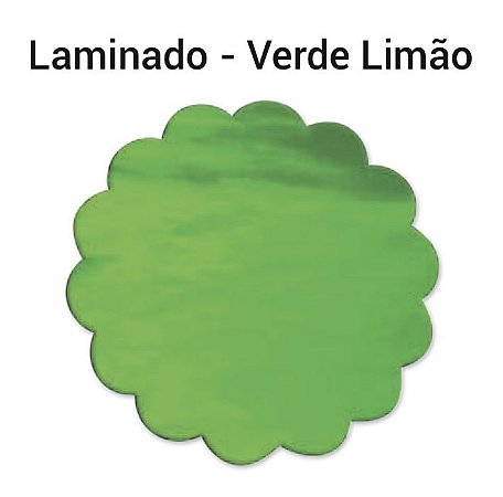 Tapetinho Laminado Verde Lim O Metalizado Cm Aia Chocobraz Embalagens