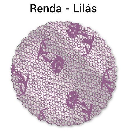 100 Tapetinhos P/ Doces G 9 Cm Rendado Lilás ( Aia )