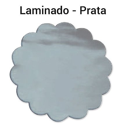 100 Tapetinhos Fundo P/ Doces 7 Cm   Prata Laminado Metalizado ( Aia )