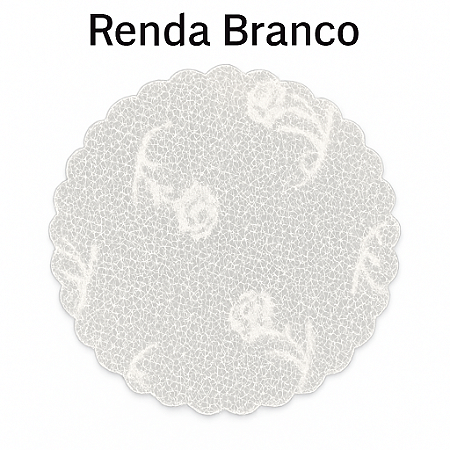 100 Tapetinhos Fundo P/ Doces 7 Cm Rendado Branco