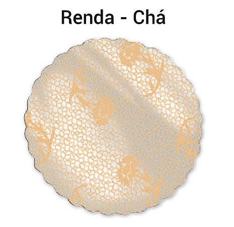 100 Tapetinhos Fundo Para Doces 7 Cm  Rendado Chá ( Aia )