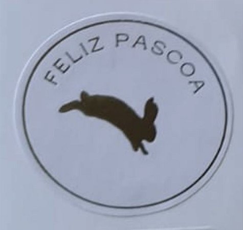 50 Etiquetas Feliz Páscoa Ouro Cod-1112 (Ms)