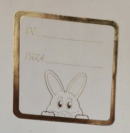50 Etiquetas De Para Páscoa Ouro Cod-1015 (Ms)