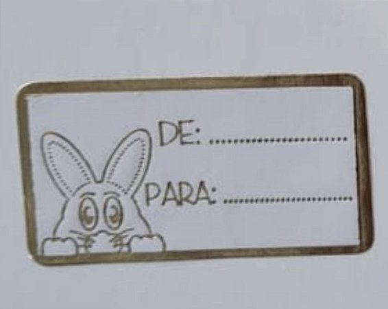 100 Etiquetas De Para Páscoa Com . Cod-01024 (Ms)