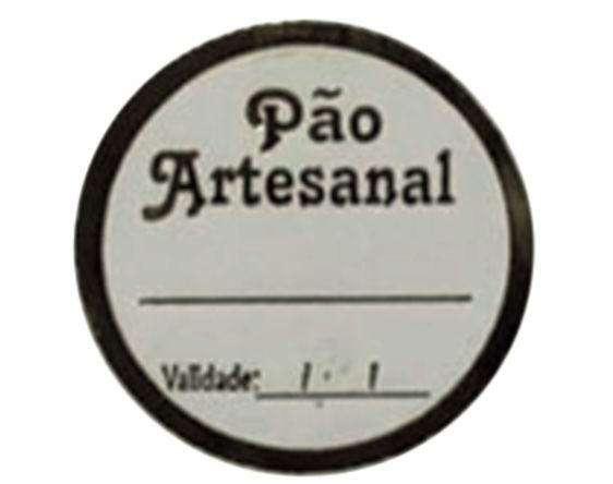100 Etiquetas Pao Artesanal Sabor E Validade Ouro Cod-1010 (Ms)