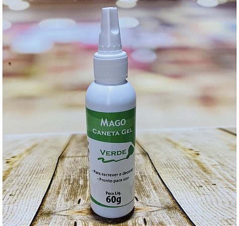 Caneta Gel Verde Mago 60G