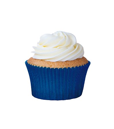 45 Forminhas Para Cupcake Azul Royal Nº0 Lisa - Mago