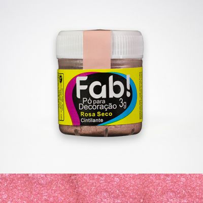 Pó Para Decoração 3G Fab Rosa Seco (Fab)