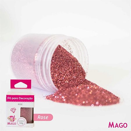 Po Para Decoração 10G Rosê Mago