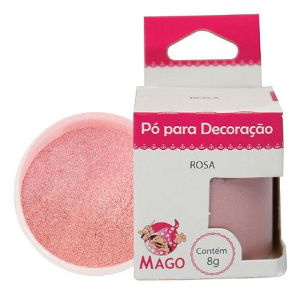 Pó Para Decoracão 8G Rosa - Mago