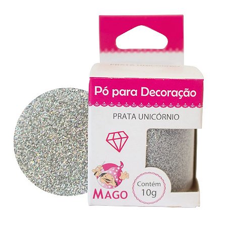 Pó Para Decoração 8G Prata - Mago