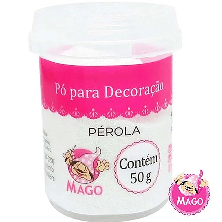 Pó Para Decoração 50G Grande Pérola - Mago