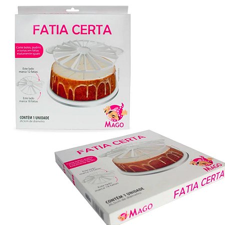 Fatia Certa  Para Bolo Plastico Mago