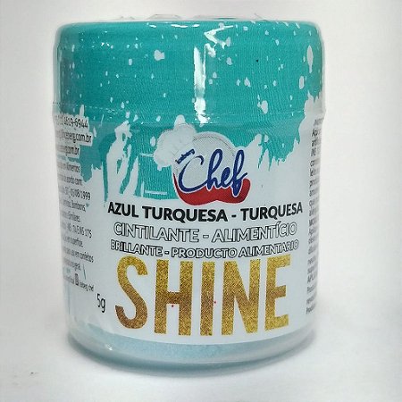 PÓ PARA DECORAÇÃO AZUL TURQUESA CINTILANTE ICEBERG 5G SHINE (ICEBERG)