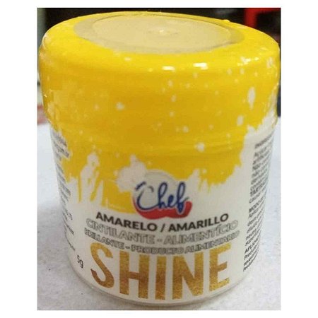 PÓ PARA DECORAÇÃO AMARELO CINTILANTE ICEBERG  5G SHINE (ICEBERG)