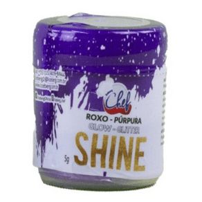 PÓ GLITTER-GLOW ROXO 5 g DECORAÇÃO  SHINE (ICEBERG)