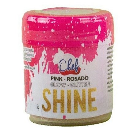 PÓ GLITTER-GLOW PINK 5 g DECORAÇÃO SHINE (ICEBERG)