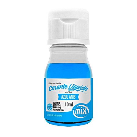 CORANTE LIQUIDO MIX 10 ML AZUL ANIS (MIX)