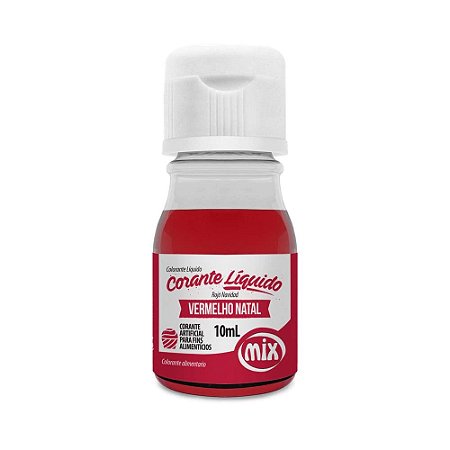 CORANTE LIQUIDO MIX 10 ML VERMELHO NATAL (MIX)