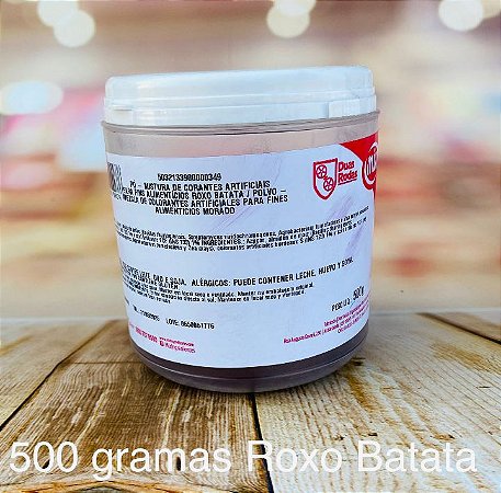 CORANTE EM PÓ MIX 500 GRAMAS ROXO BATATA (MIX) - ChocoBraz Embalagens