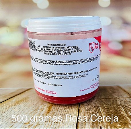 Corante Em Pó Mix 500 Gramas Rosa Cereja  (Mix)