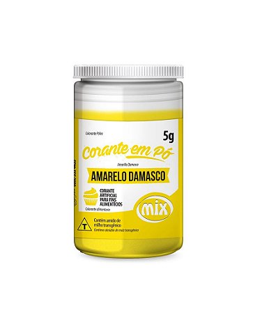 Corante Em Pó Mix 5 Gramas  Amarelo Damasco (Mix)