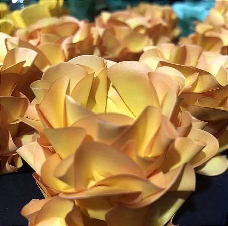 40 Forminhas Para Doces Finos Style Amarelo Queimado