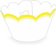 12 SAIA PARA CUPCAKE FRANCESINHA AMARELA  12.43  ( NC TOYS CUPCAKE )