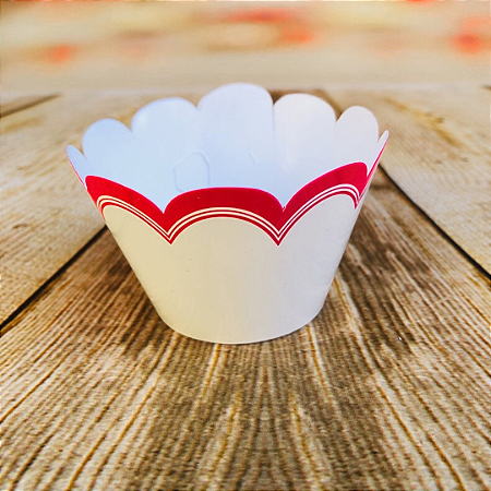 12 SAIA PARA CUPCAKE FRANCESINHA VERMELHO 12.41 (NC TOYS CUPCAKE)