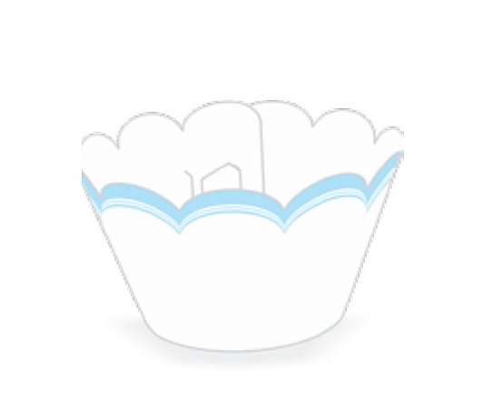 12 SAIA PARA CUPCAKE FRANCESINHA AZUL CLARO  12.40  ( NC TOYS CUPCAKE )