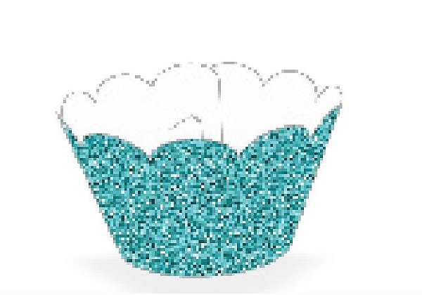 12 SAIA PARA CUPCAKE IMITAÇÃO GLITTER VERDE 12.63  ( NC TOYS CUPCAKE )