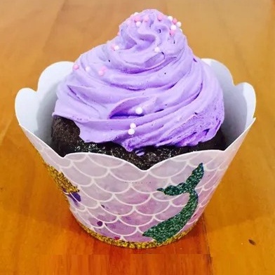 12 SAIA PARA CUPCAKE TEMA SEREIA 72.2 (NC TOYS CUPCAKE)