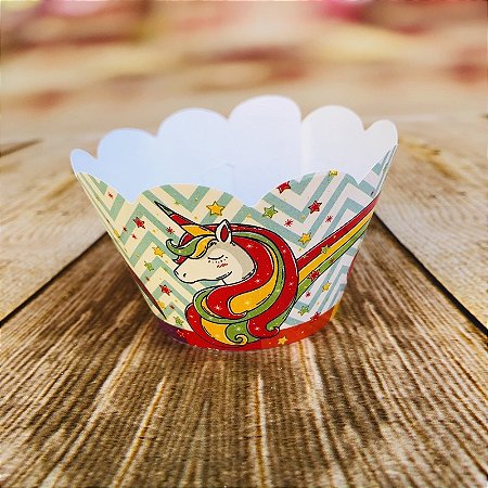 12 SAIA PARA CUPCAKE TEMA UNICÓRNIO 68.2 (NC TOYS CUPCAKE)