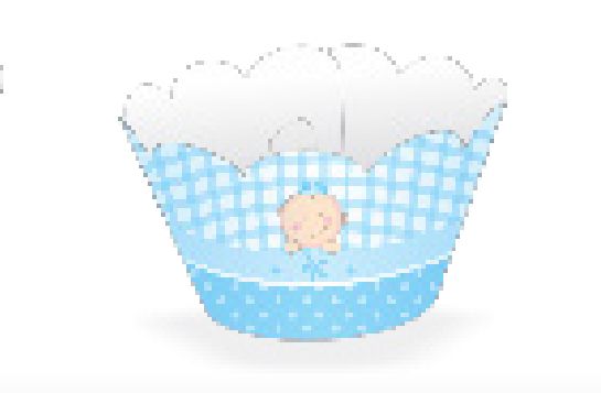 12 SAIA PARA CUPCAKE BABY MENINO  12.35  ( NC TOYS CUPCAKE )
