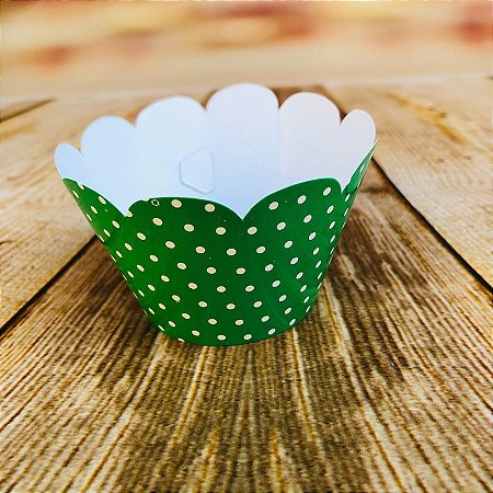 12 SAIA PARA CUPCAKE POÁ VERDE BANDEIRA/BRANCO 12.21 (NC TOYS CUPCAKE)