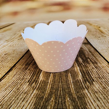 12 SAIA PARA MINI CUPCAKE POÁ ROSA /BRANCO 20.12 (NC TOYS MINI CUPCAKE)