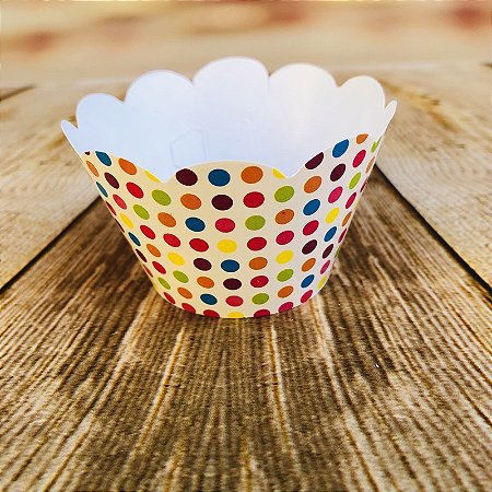 12 SAIA PARA CUPCAKE BOLINHAS COLORIDAS 12.33 (NC TOYS CUPCAKE)