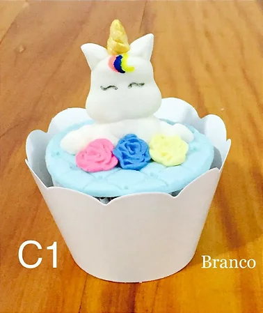 12 SAIA PARA CUPCAKE BRANCO 12.1 ( NC TOYS CUPCAKE )