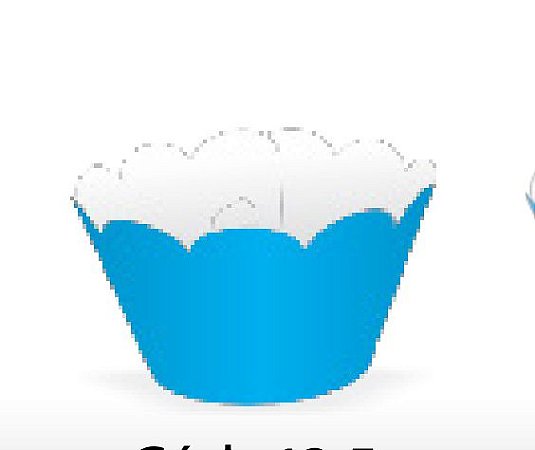12 SAIA PARA MINI CUPCAKE AZUL  20.17   ( NC TOYS MINI CUPCAKE )