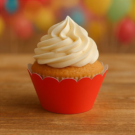 12 SAIA PARA CUPCAKE VERMELHO 12.4 (NC TOYS CUPCAKE)